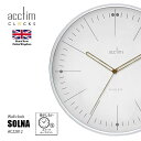 acctim アクティム SOLNA Wall Clock ソルナ ウォールクロック AC22812 掛時計 掛け時計 ウォールクロック スイープムーブメント スイープセコンド 音がしない 壁掛け時計