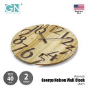 GEORGE NELSON CLOCK ジョージネルソンクロック Wall Clock ウォールクロック GN215 / 掛時計 掛け時計 壁掛け時計 直径Φ40cm ナチュラル