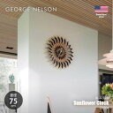 GEORGE NELSON CLOCK ジョージネルソンクロック Sunflower Clock サンフラワークロック GN304 / 掛時計 掛け時計 壁掛け時計 直径Φ75cm 大型 ミッドセンチュリー