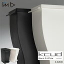 I'mD/岩谷マテリアル Kcud mini #20 クード ミニ 20L(ブラック/ホワイト) JI-KUD20 ゴミ箱/ダストボックス/トラッシュカン/20リットル/キャスター/ペダル/スリム/シンプル