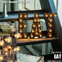 ARTWORKSTUDIO アートワークスタジオ Sign lamp サインランプ EAT sign イートサイン(白熱球付属) AW-0401V-RT 装飾照明 看板 自立式 タイポグラフィ