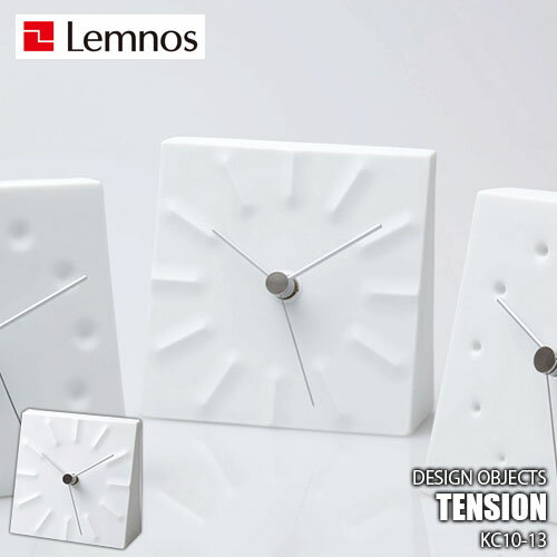 Lemnos レムノス Tension テンション KC10-13 置時計 置き時計 テーブルクロック スイープセコンド 磁器