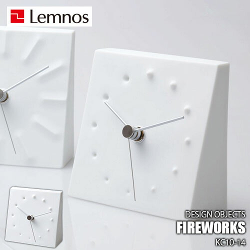 Lemnos レムノス Fireworks KC10-14 置時計 置き時計 テーブルクロック スイープセコンド 磁器