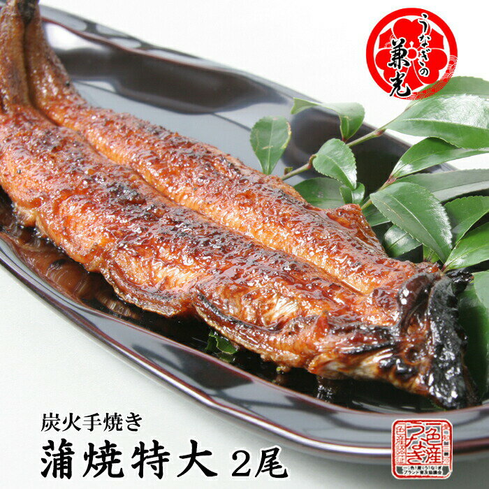 ＼マラソン×DEAL ポイント10倍／お中元 うなぎ 国産 炭火 手焼き 蒲焼 特大 185g以上×2尾 タレ・山椒2袋付 うなぎの兼光 土用の丑 愛知県 三河一色産 送料無料 母の日 父の日 お祝い プレゼントのサムネイル