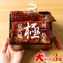 【土用の丑早割!!】【最大10%OFFクーポン配布中!!】うなぎ 長焼き【大(140~150g)】3尾 国産 三河一色産 炭火手焼き 蒲焼 タレ付 お取り寄せ 土用の丑 お中元 お歳暮 母の日 父の日 お祝い プレゼント 個包装 真空パック 蒲焼き