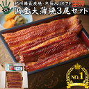 うなぎ 鰻 国産 プレゼント ギフト 紀州備長炭 450g（150g×3尾） ての字 木箱入り 送料無料 手焼き