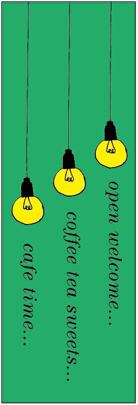 のぼり旗 カフェのぼり旗・コーヒーのぼり旗寸法60×180 丈夫で長持ち【四辺標準縫製】のぼり旗 送料無料【3枚以上で】のぼり旗 オリジナル／文字変更可／条件付き送料無料