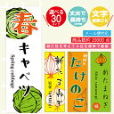のぼり旗 春野菜・たけのこ・春キャベツ・新たまねぎ 寸法60×180 丈夫で長持ち【四辺標準縫製】のぼり旗 送料無料【3枚以上で】のぼり旗 オリジナル/文字変更可/春野菜・たけのこ・春キャベツ・新たまねぎ のぼり旗/条件付き送料無料