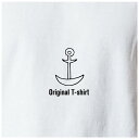 オリジナルTシャツ マリン イカリTシャツ 文字変更OK 一枚からカスタム可能 送料無料