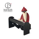 ドイツ製 木製 Kohler クリスマス オーナメント 置物 飾り サンタ 北欧 おしゃれ ピアノサンタ インテリア