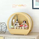 雛人形 コンパクト ケース飾り おしゃれ かわいい インテリア premo 木製ケース飾り お雛様 おひなさま 【2024年度新作】