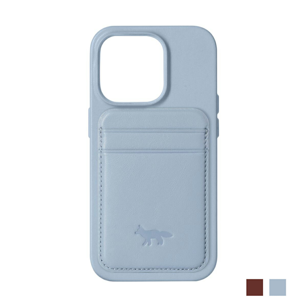 NATIVE UNION×MAISON KITSUN FW2022 TECH COLLECTION FOX MAGSAFECARD I4 PRO IPHONE CASE WITH CARD HOLDER ネイティブユニオン × メゾンキツネ アイフォンケース カードホルダー I PHONE LEATHER COLLECTION 革 レザー キツネ GIFT ギフト プレゼント PRESENT