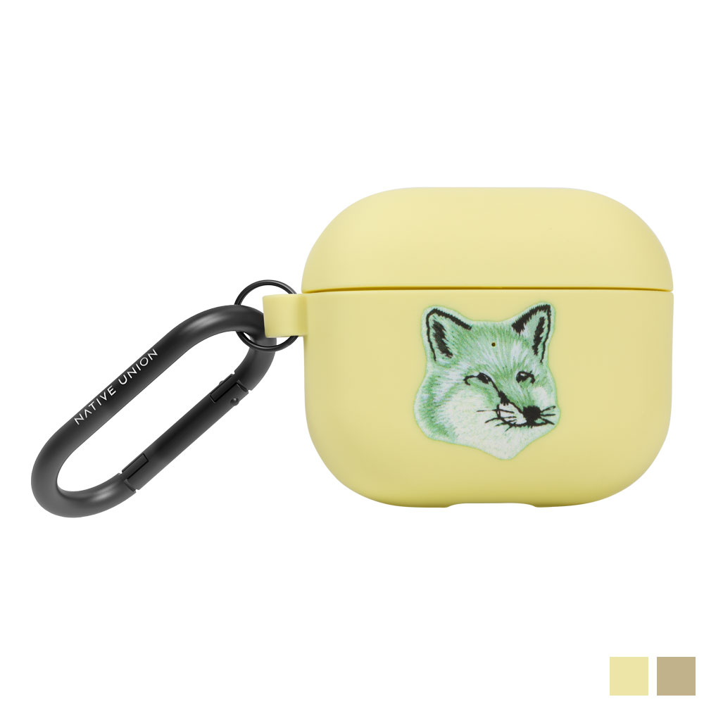 NATIVE UNION×MAISON KITSUN&#201; MONOCHROME FOX Airpods case（Gen 3） エアーポッズケース（第3世代） ネイティブユニオン × メゾンキツネ airpods3ケース エアーポッズ 3 ケース エアーポッズ 第3世代 第三世代 カバー かわいい おしゃれ ブランド TPU NU-APCSE-MFX