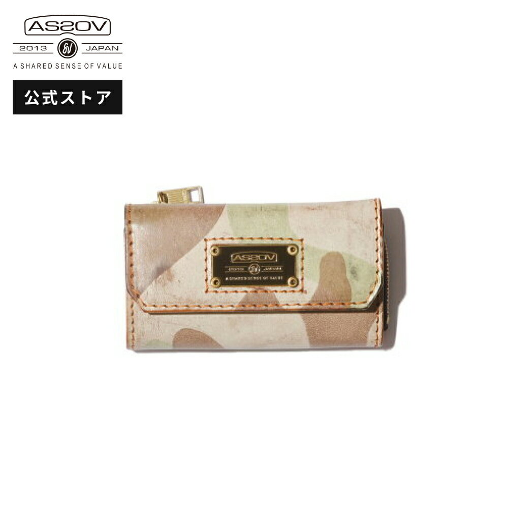 �ڸ����� AS2OV (���å���) CAMOUFLAGE LEATHER WALLET KEY CASE / ���������� 101603