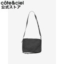 コートエシエル ビジネスリュック メンズ 【公式】 ステッカープレゼント | cote&ciel コートエシエル Inn Medium Coated Canvas Black ショルダーバッグ サコッシュ コートアンドシエル コートシエル 防水 日本正規代理