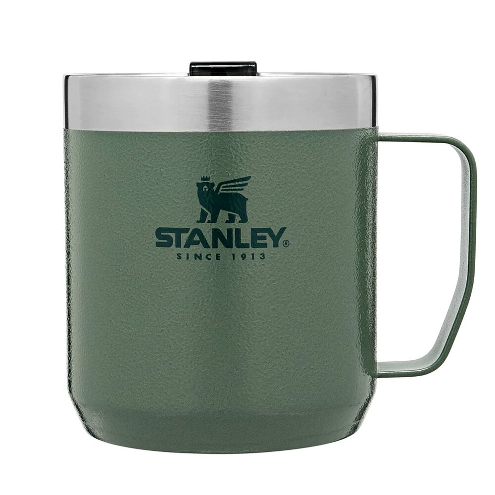 STANLEY スタンレー クラシック真空マグ 0.35L マグ マグボトル マグカップ コップ カップ 少量 キャンプ キャンプ用品 アウトドア アウトドア用品 オフィス 日常 ピクニック 保温 保冷 断熱 頑丈 ステンレス 蓋付き 洗いやすい 緑 黒 Green Matte Black DS-10-09366