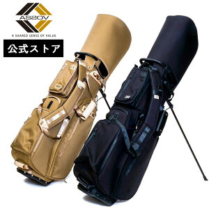 【公式】AS2OV アッソブ EXCLUSIVE BALLISTIC NYLON - CADDY BAG GOLF SERIES キャディーバッグ ゴルフシリーズ ラウンド ゴルフバッグ ゴルフ ゴルフ用品 メンズ 軽量 5分割 9.0型 多機能 利便性 BLACK KHAKI 062200