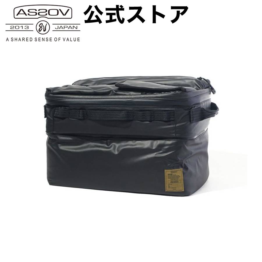 楽天UNBY GENERAL GOODS STOREAS2OV アッソブ POLYCA SERIES ALL IN DISH CASE BLACK オール イン ディッシュ ケース カトラリーケース ギアケース キッチンツール 収納 キャンプ キャンプ アウトドア レジャー 食器 収納 収納ボックス 食器 ネット 食器ケース 食器 持ち運び お皿入れ ブラック 黒 BLACK