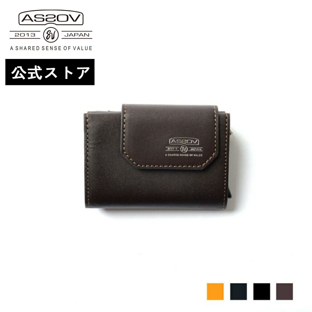 【公式】 AS2OV (アッソブ) LEATHER MOBILE COMPACT WALLET レザーモバイルコンパクトウォレット 081606
