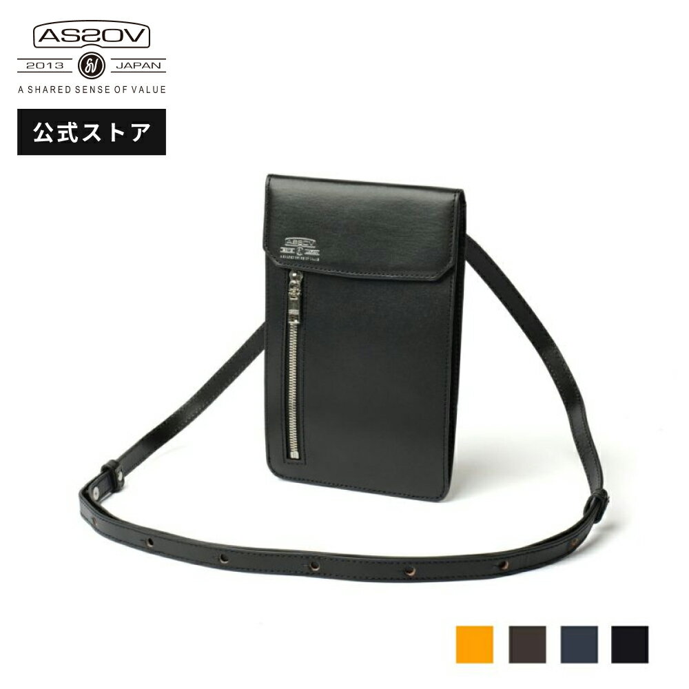 【公式】 AS2OV (アッソブ)LEATHER MOBILE MINI SHOULDER モバイルミニショルダー 081605
