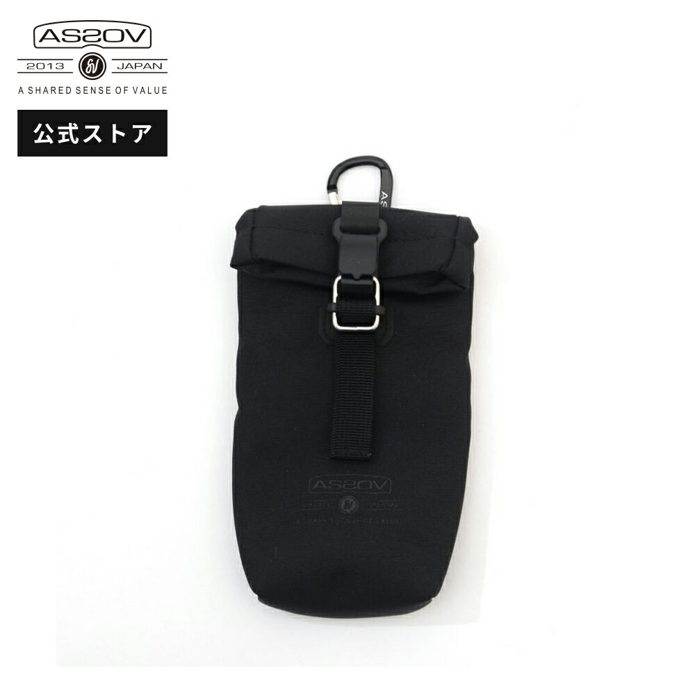 AS2OV(アッソブ)HABIT SHOULDER SERIES 305D WATER PROOF CORDURA SUNGLASSES CASE サングラス ケース ハビット BLACK