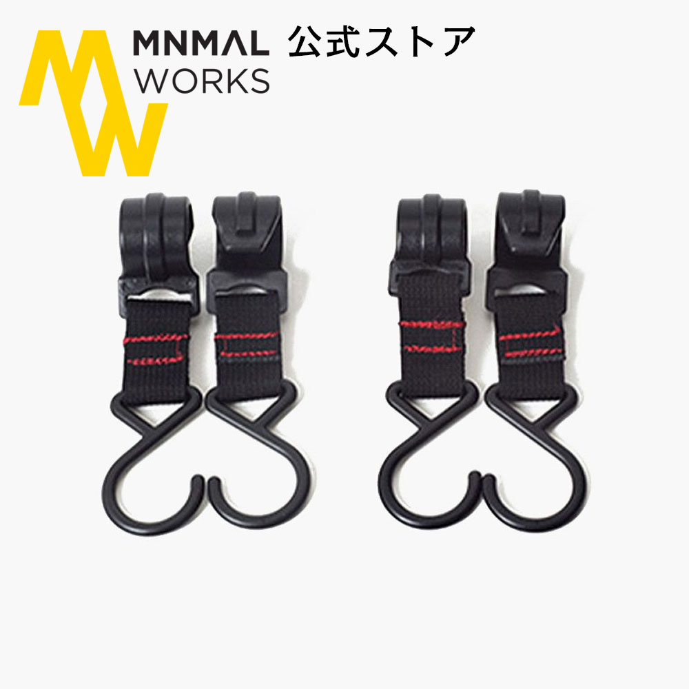 MINIMAL WORKS 公式通販 / MINIMAL WORKS (ミニマルワークス)INDIAN HANGER HOOK L / インディアンハンガー フック Lサイズ 4個セット 固定型 プラスチック ブラック アウトドア キャンプ ハンギングラック ハンガーラック ランタンスタンド ハンガーポール ギアラックのサムネイル