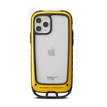 ROOT CO. ルート iPhone12/iPhone12Pro専用 GRAVITY Shock Resist Case +Hold. YELLOW イエロー iPhonecase アイフォーンケース スマホケース 耐衝撃 アウトドア ハードケース タフケース 12プロ