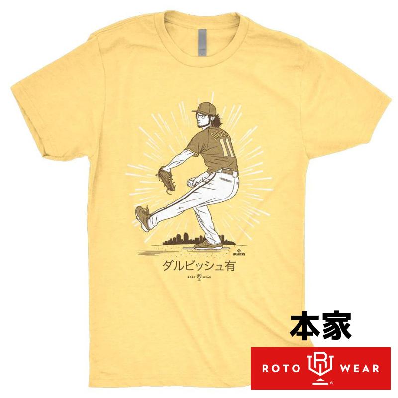 樂天商城 - ［ダルビッシュ有選手モデル］［サンディエゴ・パドレス］［San Diego Padres］本家 Roto Wear ロトウェア社 Tシャツ Anime Yu T-Shirt