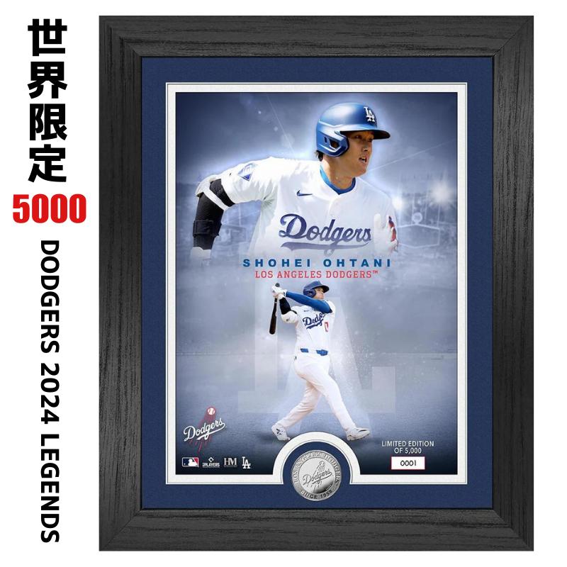 ［世界限定5000個］［MLB公式ライセンス品］［シリアルナンバー入り］［ロサンゼルス・ドジャース］［Los Angeles Dodgers］大谷翔平 フォトフレーム シルバーコイン 39mm 限定版 SHOHEI OHTAN…