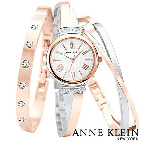 ［米国正規販売代理店品］アンクライン 時計 アンクライン 腕時計 レディース Anne Klein 2245RTST インポート ブレスレットセット 海外取寄せ 送料無料