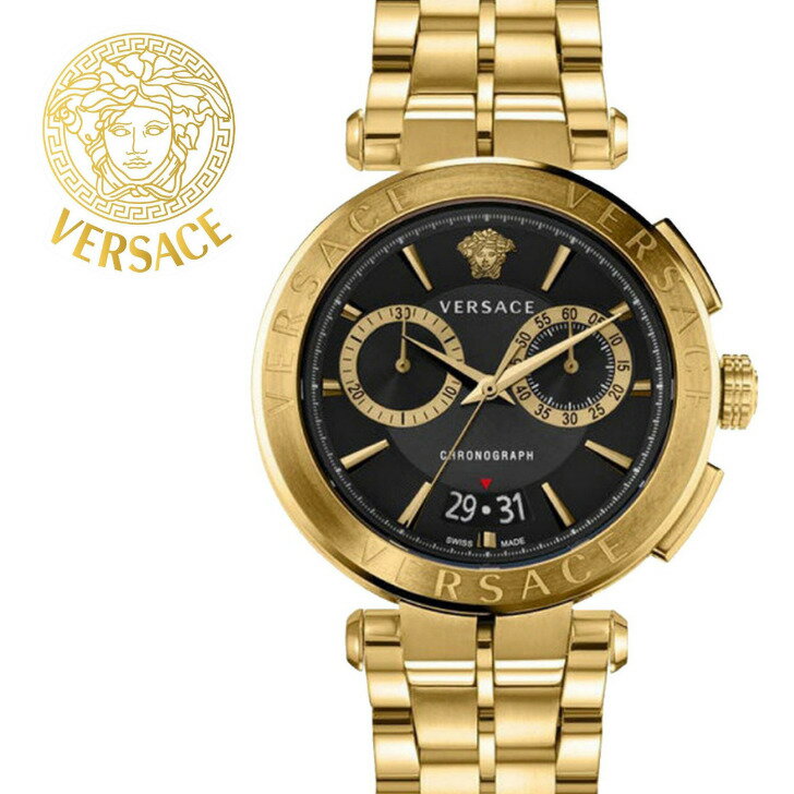 ヴェルサーチ 腕時計（メンズ） ［VERSACE］ヴェルサーチ メンズ 腕時計 Aion クロノグラフ Chronograph Mens 45mm 5ATM VE1D01721 海外取寄せ 送料無料 ［VERSACE UK正規品］