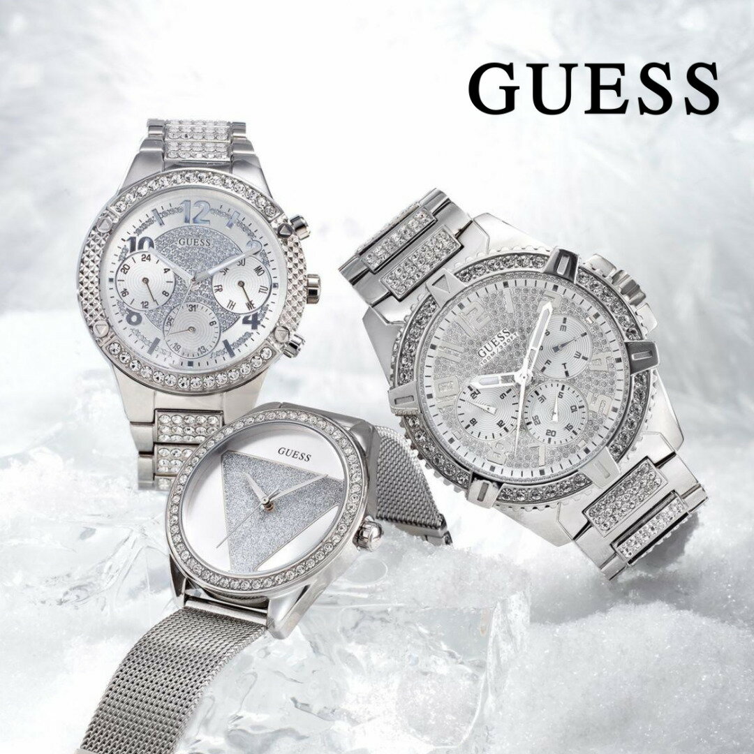 ラスト1点［米国GUESS正規品］ゲス 時計 メンズ レディース ユニセックス 男女兼用 ゲス 腕時計 GUESS 時計 GUESS 腕時計 U0799G1 人気 ブランド 男性 女性 彼氏 彼女 プレゼント かっこいい おしゃれ シルバー あす楽 送料無料