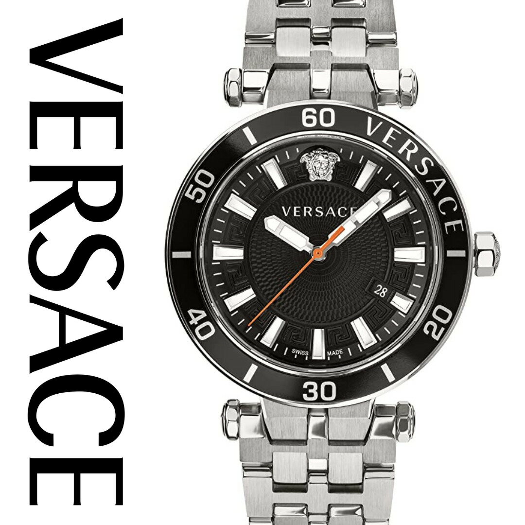 ［VERSACE］ヴェルサーチ メンズ 腕時計 Greca グレカ 男性用 43mm 5ATM VEZ300321 送料無料 ［VERSACE US正規品］