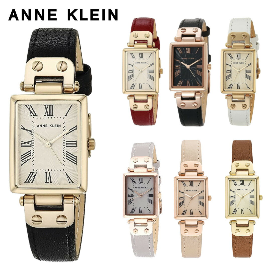 ［アンクライン米国正規品］Anne Klein アンクライン 時計 アンクライン 腕時計 レディース レザー ストラップ ウォッチ Leather Strap Watch 21.5mm 全7色 7カラー