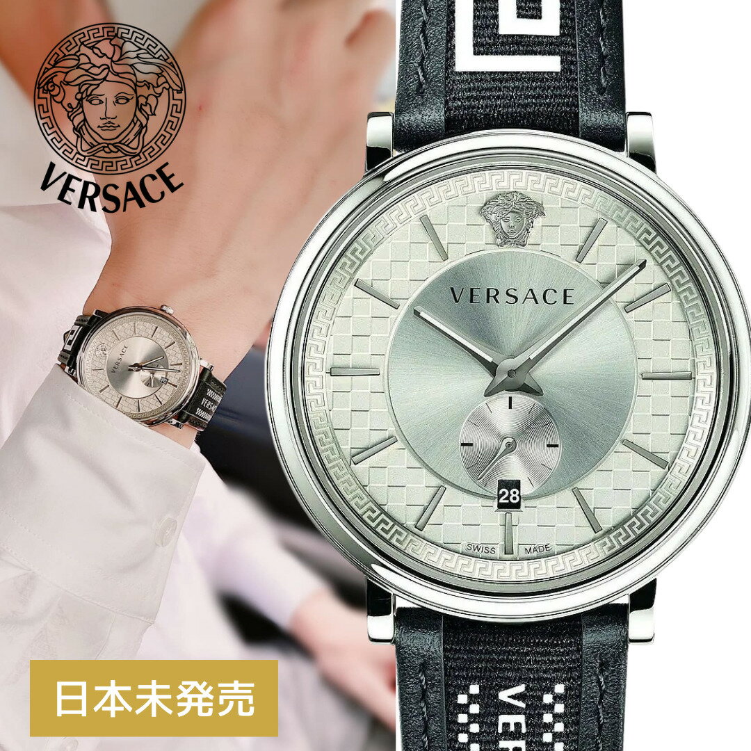 ヴェルサーチェ 腕時計（メンズ） ［期間限定超SALE開催中］［スイスメイド］［日本未発売］［VERSACE］ヴェルサーチ 時計 ヴェルサーチ 腕時計 メンズ モデル メドゥーサ 42mm 5ATM VEBQ01219 V-Circle Mens Watch 送料無料［VERSACE UK正規品］