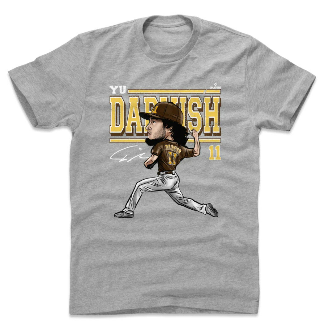 ［完売必至］［ダルビッシュ有選手］［侍ジャパン］［SAMURAI JAPAN］［WBC］［ワールドベースボールクラシック］［サンディエゴ パドレス］［San Diego Padres］Tシャツ Yu Darvish Cartoon WHT T-Shirt 500Level 送料無料