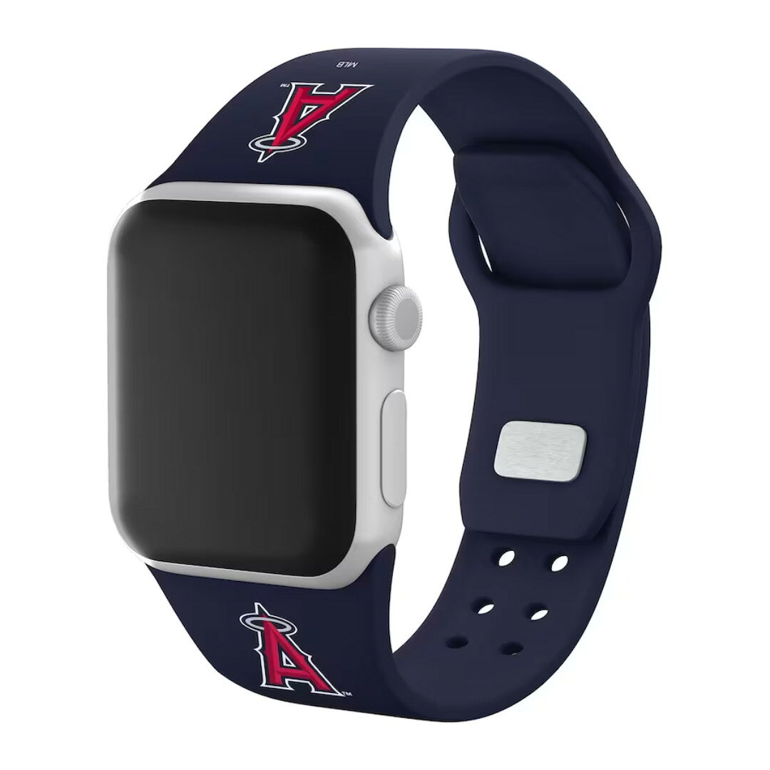 ［MLB公式商品］［大谷翔平選手所属］［ロサンゼルス・エンゼルス］［日本未発売］Los Angeles Angels ネイビー ロゴ Navy Logo シリコン Silicone アップルウォッチ バンド 交換ベルト Apple Watch Band 送料無料 unc-trading-10002709 Global Standard 楽天市場店 サンプル画像3
