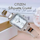 m{ COtAfnm󏭁nmԌZ[nV`Y v fB[X V`Y rv fB[X GRhCu CITIZEN Silhouette Crystal Eco-Drive Silver Dial Ladies Watch EM0980-50A EM0982-54E EM0983-51A CO 