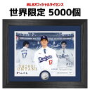 ［世界限定5000個］［MLB公式ライセンス品］［シリアルナンバー入り］［ロサンゼルス・ドジャース］［Los Angeles Dodgers］大谷翔平 ロサンゼルス・ドジャース入団記念 記者会見 フォトフレーム シルバーコイン 限定版 あす楽 送料無料