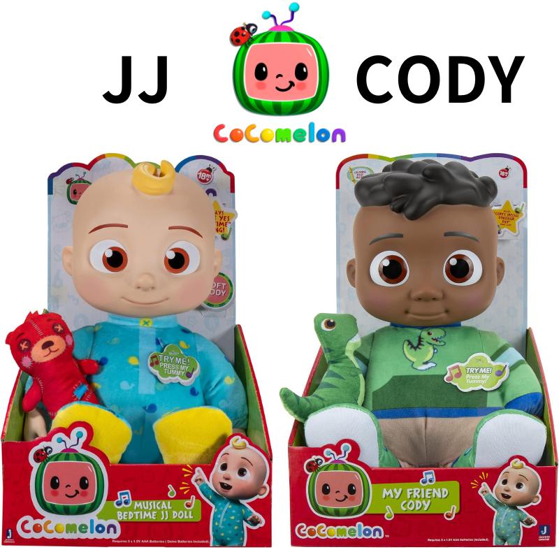 ［公式グッズ］COCOMELON ココメロン ぬいぐるみ ミュージカルスリープスーザー JJ ジェイジェイ CODY コーディー［Yes, Yes, Bedtime Song］収録 幼児英語教育 知育 学習玩具 子供学習 並行輸入品 送料無料