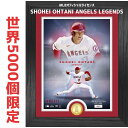 フォトフレーム（野球） ［世界限定5000個］［MLB公式ライセンス品］［シリアルナンバー入り］［ロサンゼルス・エンゼルス］［Los Angeles Angels］大谷翔平 現ロサンゼルス・ドジャース LEGENDS 記念コイン フォトフレーム シルバーコイン 限定版 送料無料