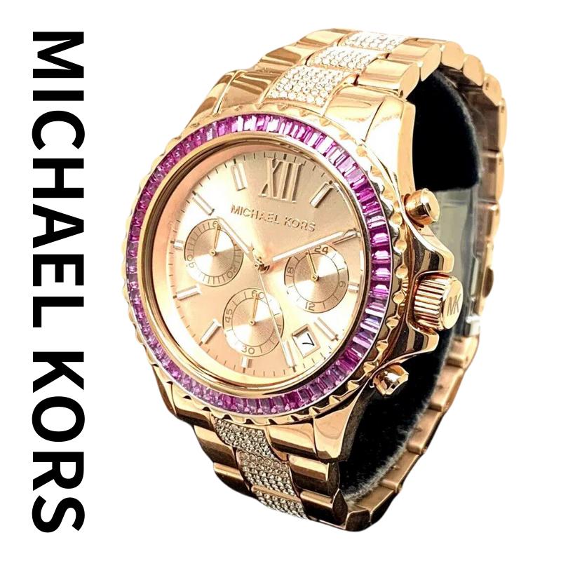 m艿 60,500~nmԌ蒴Z[JÁnMichael Kors }CPR[X v }CPR[X rv fB[X p p[J[ 42mm Oversized Everest Pav? Rose Gold-Tone Watch MK7211 CO 