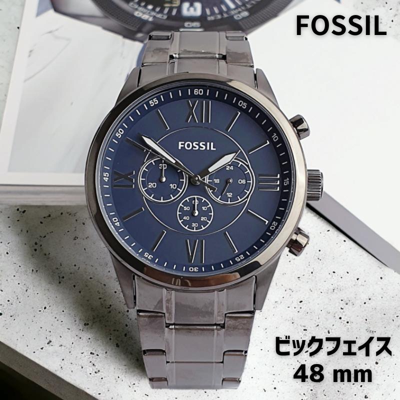 樂天商城 - ［日本未発売］［期間限定超SALE］FOSSIL フォッシル 時計 メンズ フォッシル 腕時計 メンズ クォーツ 48mm Flynn Chronograph BQ1126IE 送料無料