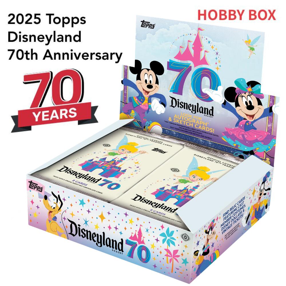 樂天商城 - ［ディズニーランド開園70周年記念カード］2025 Topps Disneyland 70th Anniversary Hobby Box 2025 トップス ディズニーランド 70周年記念 ホビーボックス 新品未開封 送料無料