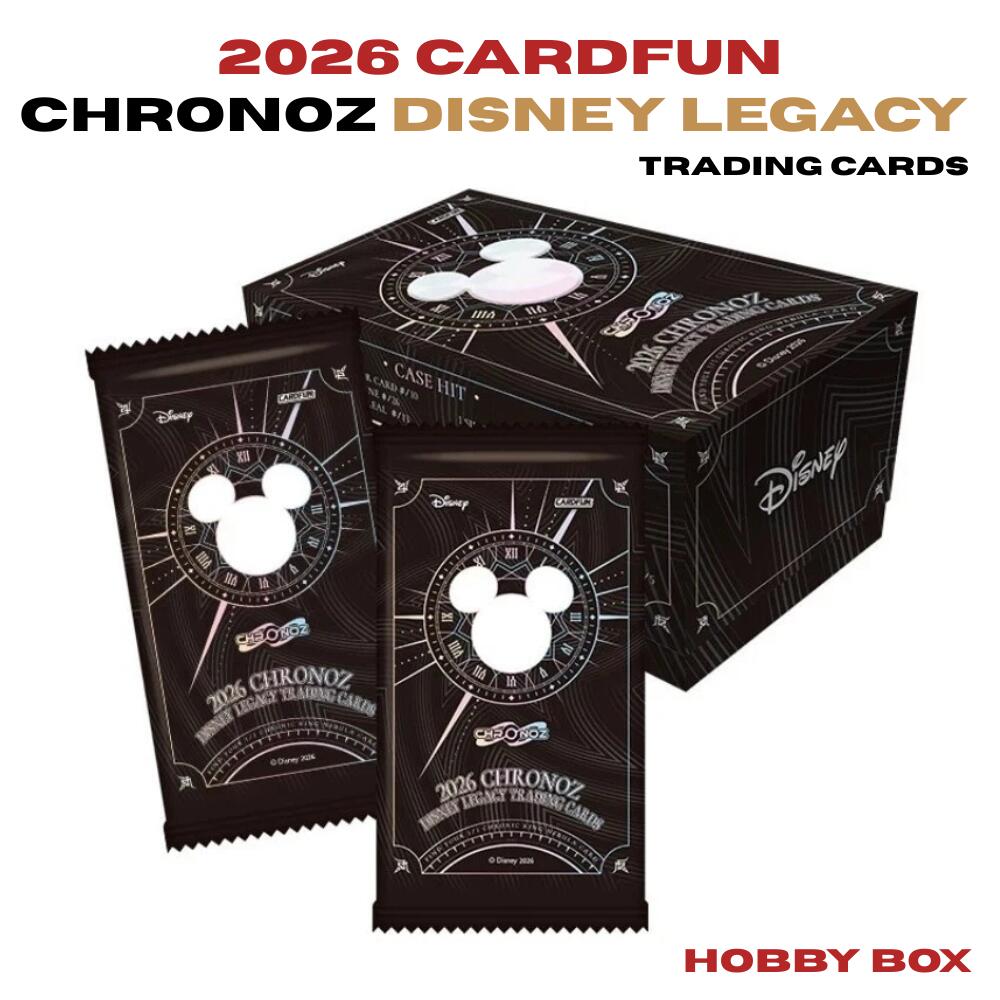 2026 CARDFUN クロノZ ディズニー レガシー トレーディングカード ホビーボックス 1BOX（10パック入）DISNEY LEGACY TRADING CARDS HOBBY BOX トレカ カードファン ミッキー 100周年 ズートピア2 直筆サイン シリアル 新品 未開封 シュリンク付き