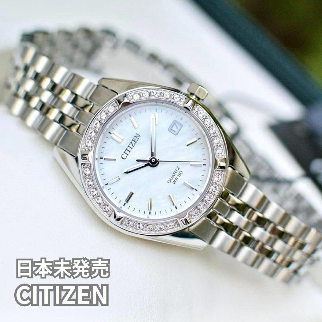 m{nmtACOfnmCOV`YnV`Y v fB[X V`Y rv fB[X NH[c EHb`CITIZEN Quartz Crystal Mother of Pearl Dial Ladies Watch 26mm Vo[ EU6060-55D CO 