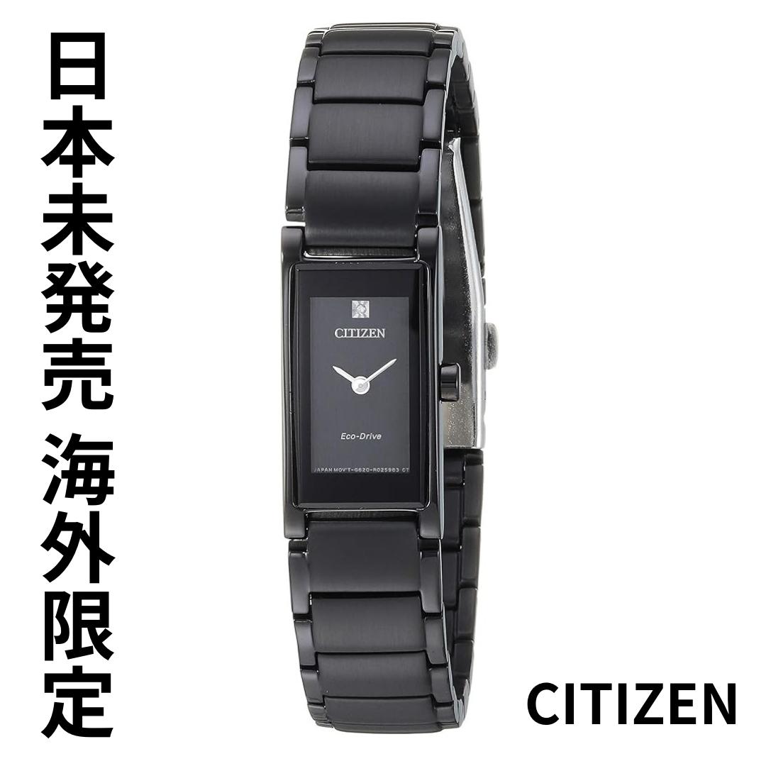 m{nmtACOfnmCOCITIZENnV`Y v fB[X V`Y rv fB[X GRhCu ubN CITIZEN Axiom Diamond Black Dial Ladies Watch EG7055-51E CO 