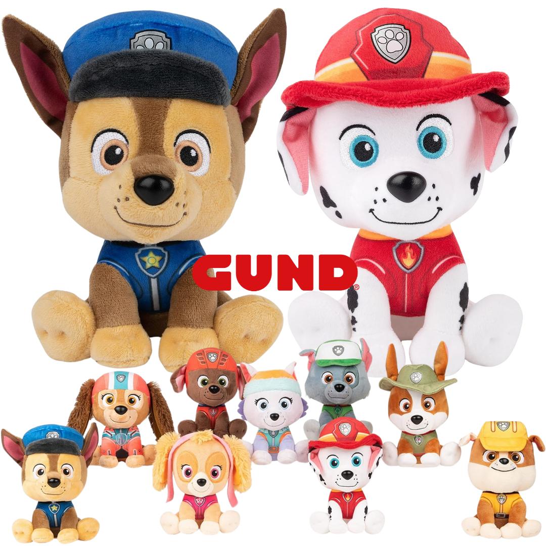 ［日本未発売］［パウ・パトロール PAW PATROL］GUND社 ガンド シグネチャー ぬいぐるみ 6インチ 約15cm 全9種類 チェイス マーシャル スカイ ラブル ロッキー ズーマ エベレスト リバティ トラッカー