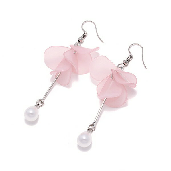 桜 桜の花びら ピアス レディース 樹脂パール ゆらゆら 桜舞う 揺れる