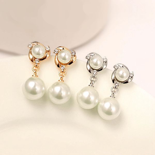 ピアス レディース パール シンプル シルバー ゴールド